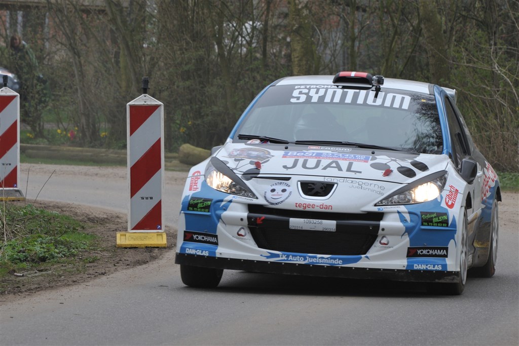Ib Kragh og Mie Petersen kommer som DM-førende til Rally Læborg Autohandel den 25.-26. april
(Foto: Morten Alstrup)